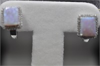 4.12ct opal earrings