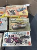 Model cars, and parts