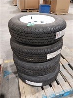 4 Loadstar 205/75R15ON 5 hole rims