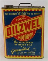 OILZWELL 100% MOTOR OIL 2 U.S. GAL. CAN