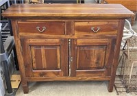 Locking Two Drawer Console Cabinet w/ Key