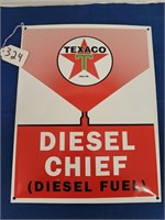 New Porcelain "Texaco Diesel" Advertising Sign