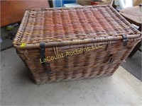 huge wicker trunk basket