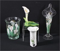 4pc Calla Lily Assorted Vases