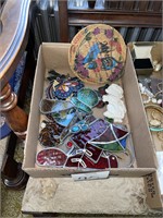 stained glass home decor lot