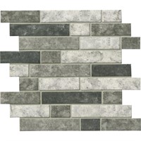 $224  Urban Tapestry Glossy Glass Tile 11.75x13.6