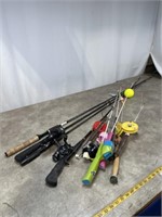 Assortment of Fishing Poles