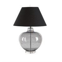 Silverwood Dani 29.5 in. Gray Glass Table Lamp