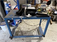Fabricated Steel Plate Topped Work Bench