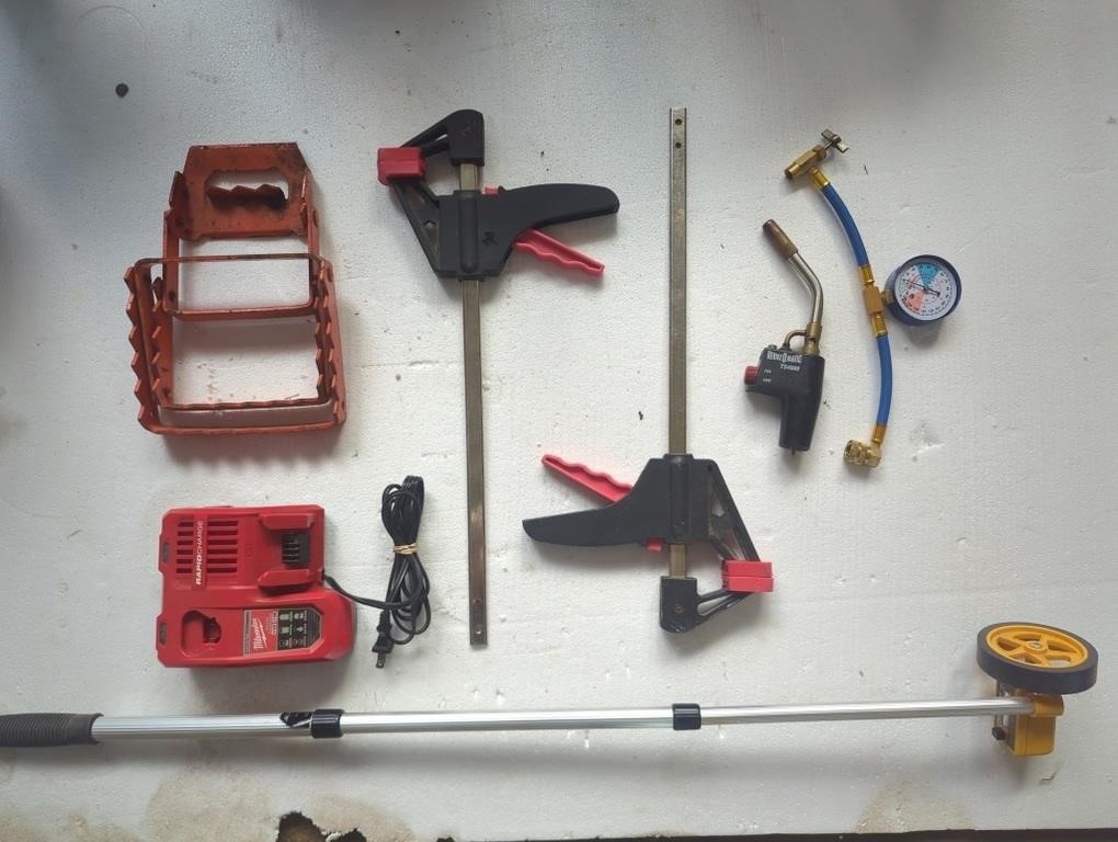 Clamps, Gauge, Ignitor, Rolling Yard Measure, etc.