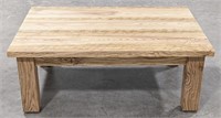 Rough Cut Oak Coffee Table In Natural