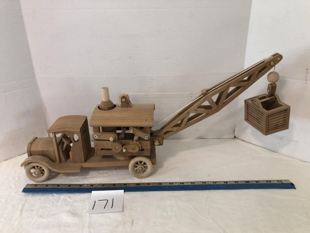 Wooden crane made by Ed
