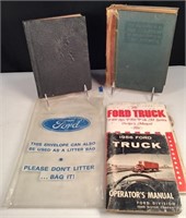 (4) Vintage Auto / Truck Manuals