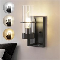 HOXIYA DIMMABLE Matte Black Wall Sconce