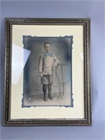 Antique Hand Tinted Portrait of Boy