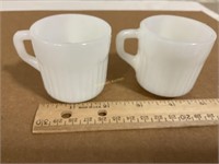 2 inch Fire King mugs