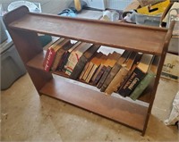 old wooden bookshelf & 19 books Tolkien classics +