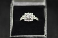 2.36cttw white sapphire solitaire ring