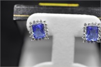 6.22ct tanzanite earrings