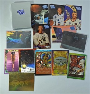 (13) Vintage Collector Cards - Moon Mars, Olympics