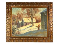 Winter Scene, signed by William Siegelman