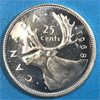 1968 25 Cents SILVER