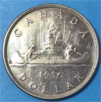 1936 Silver Dollar Canada