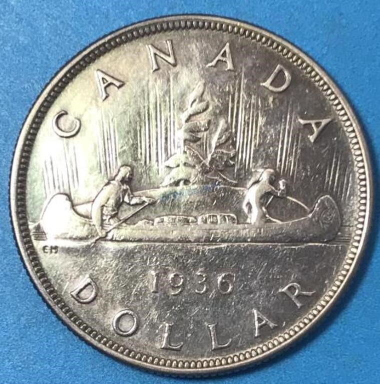 1936 Silver Dollar Canada