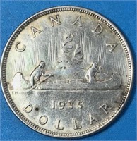 1935 Silver Dollar Canada