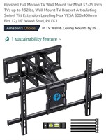 Full Motion TV Wall Mount for Most 37"-75" TV's,
