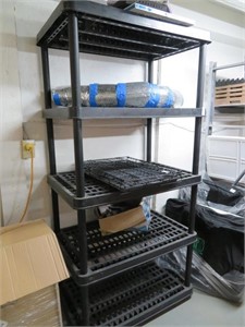 5 tier plastic shelving unit
