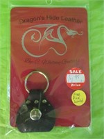Dragon Hide Leather Key Chain & Guitar Pick Holder
