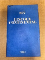 1977 Lincoln CONTINENTAL Owner's Manual, etc