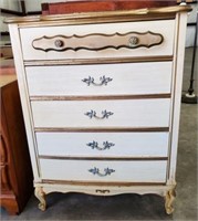 5-DRAWER FRENCH PROVINCIAL STYLE CHEST
