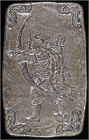 (1) 5 OZ .999 SILVER VIKING ARCHER BAR