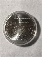 1976 Silver Canadian Olympics $10 Coin