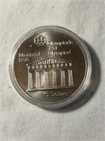 1976 Silver Canadian Olympics $10 Coin
