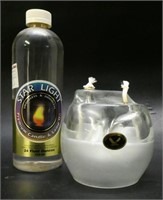 Eagle Products Glass Oil Lamp, Poland with Oil