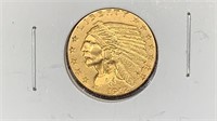 Gold: 1912 $2.50 Indian Head Gold Coin