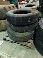 Row #1 - 3 tires on skid GT Radar 11R22.5