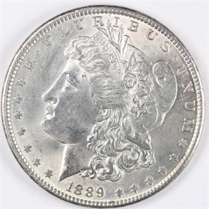 1889 Morgan Dollar - AU/BU