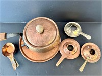 Vintage Swiss Stockli Nestsal Copper Fondue Set