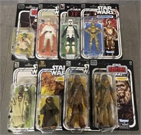 (8) Star Wars Black Edition Figures