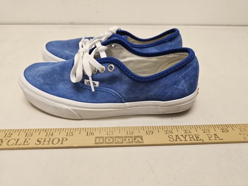 Vans Blue Sneakers- Size 9.5 Womens/8 Mens-