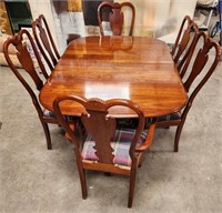 11 - FORMAL DINING TABLE W/ 6 CHAIRS