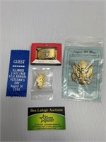 Eagle of War Pin, Navy Belt Buckle, and More