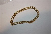 18k Yellow Gold Plating Women/Men Bracelet