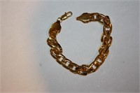 18k Yellow Gold Plating Women/Men Bracelet