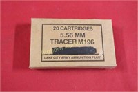 Ammo: 5.56mm Tracer, 20 Rounds Lake City