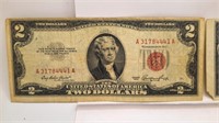 (2) - 1953  2 Dollar US Notes